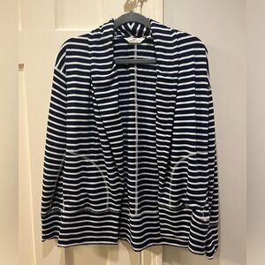 V Vines navy white open cardigan sz XS GREAT condition only used couple times.